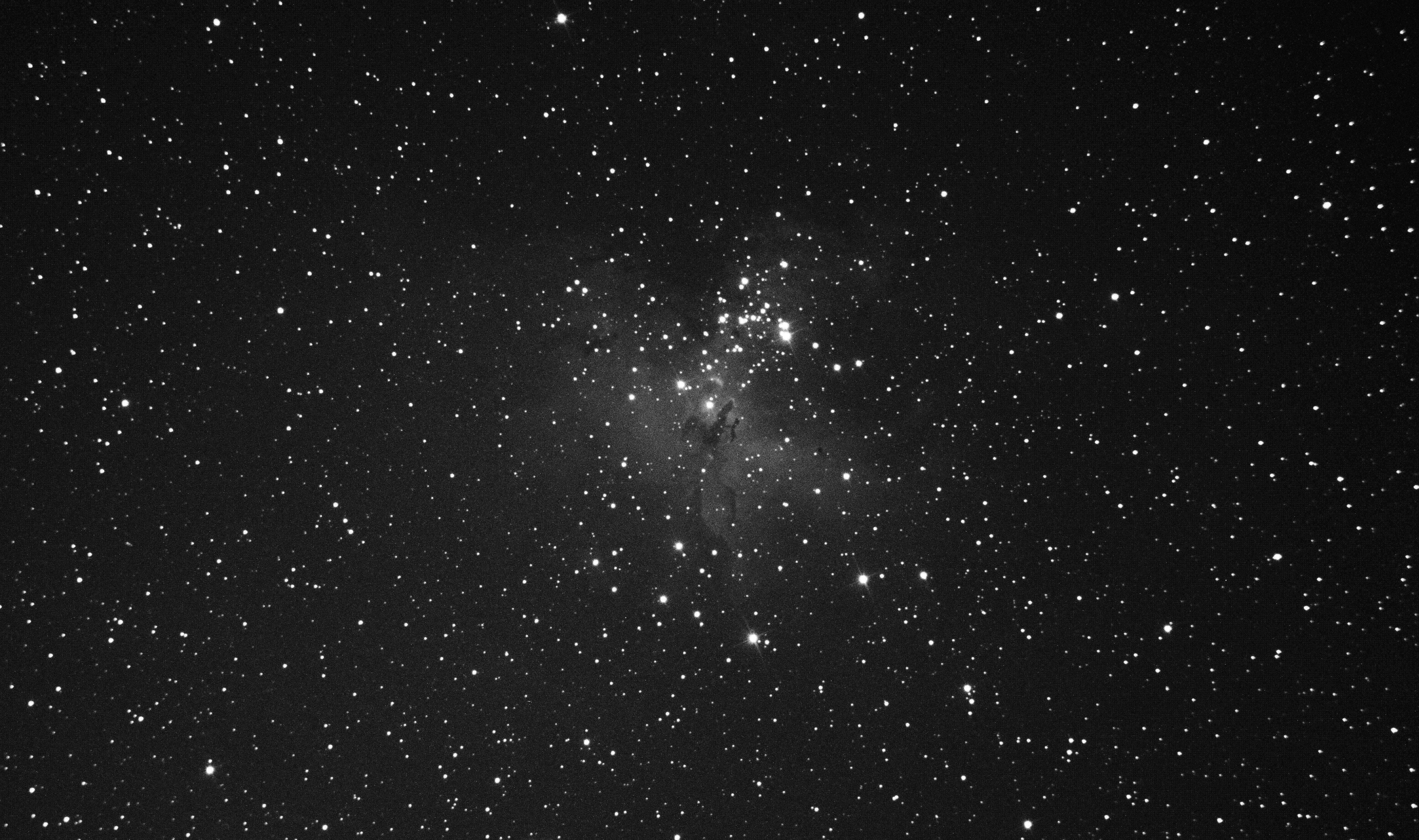 Eagle Nebula - Pillars of Creation — single raw frame